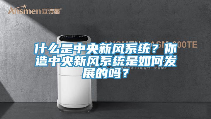 什麽是中央新風係統？你造中央新風係統是如何發展的嗎？