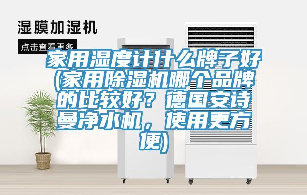 家用濕度計什麽牌子好(家用杏仁视频APP成人官方污哪個品牌的比較好？德國杏仁直播软件下载淨水機，使用更方便)