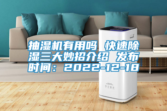 抽濕機有用嗎 快速除濕三大妙招介紹 發布時間：2022-12-18