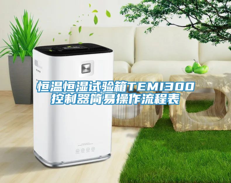 恒溫恒濕試驗箱TEMI300控製器簡易操作流程表