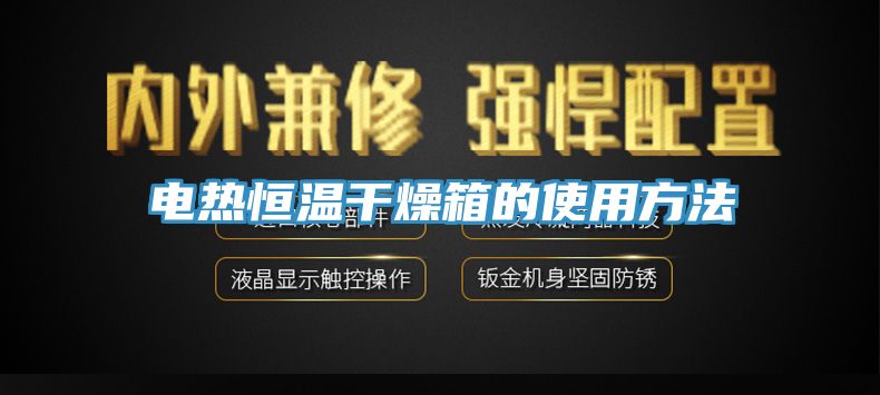 電熱恒溫幹燥箱的使用方法