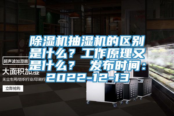 杏仁视频APP成人官方污抽濕機的區別是什麽？工作原理又是什麽？ 發布時間：2022-12-13